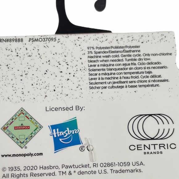 Monopoly Man Striped Present Socks, Black, Red - Picture 4 of 6